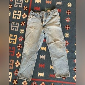Vintage carhartt flannel linned jeans